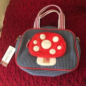 Retro style mushroom bag